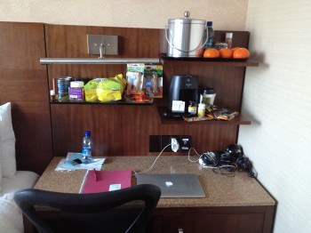 My little hotel desk at the Wyndham Garden. I haven't been inspired yet but I have another 49 hours.