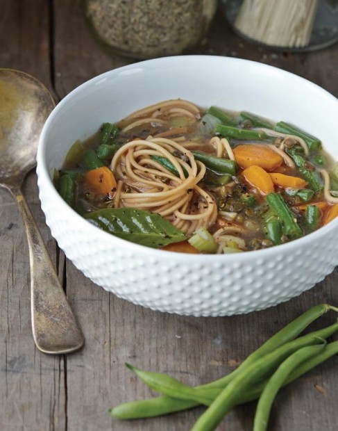 Chik'n lentil noodle soup | JL Fields | Vegan Pressure Cooking