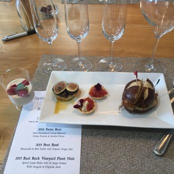 Wine tasting and vegan food pairing at Gloria Ferrer winery in Sonoma. https://trimazing.com/ 